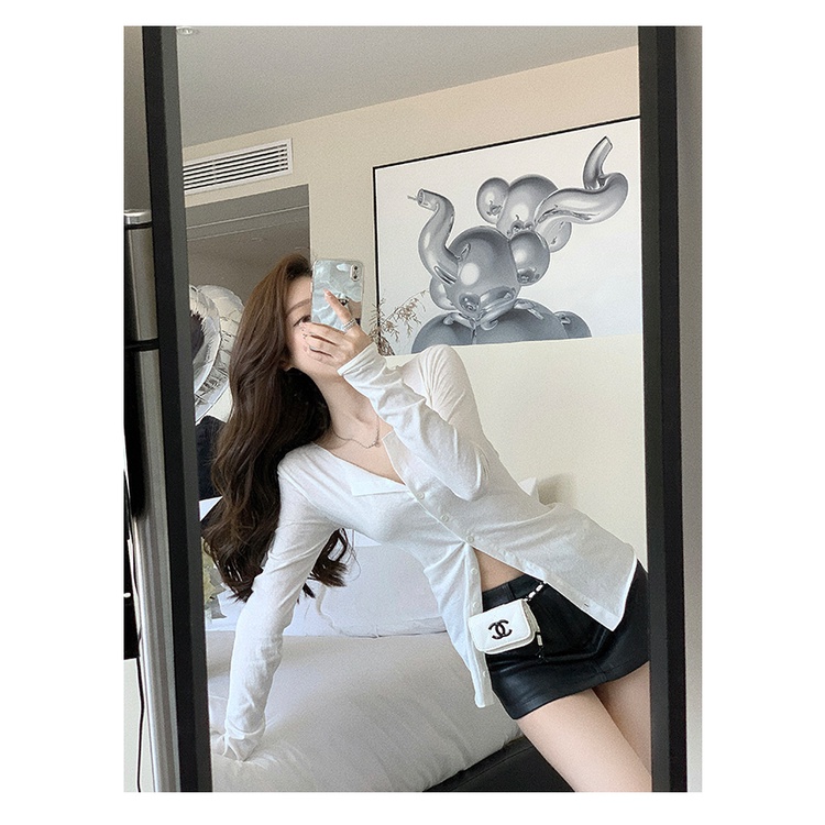 Áo cardigan Tay Dài Thoáng Khí Thời Trang Phong Cách Hàn Quốc Cho Nữ