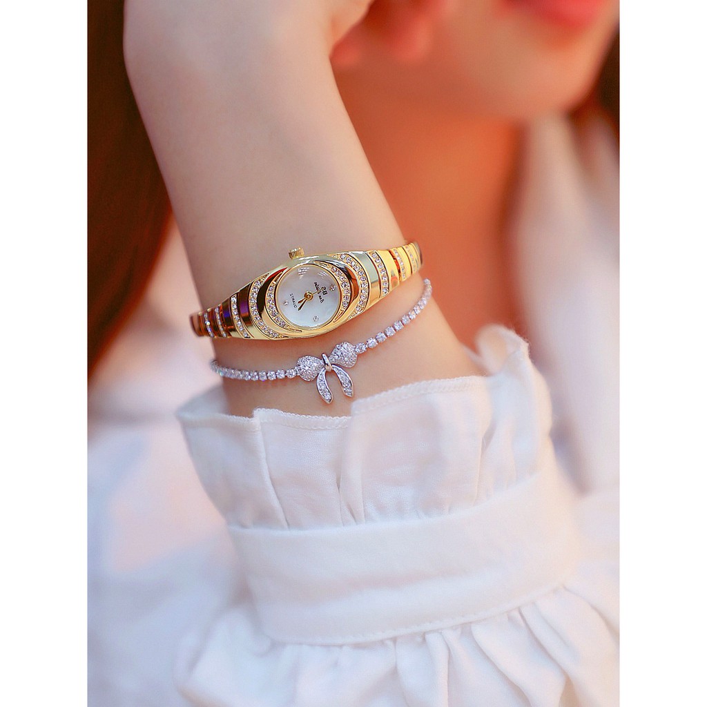 (Quà tặng hot) Đồng hồ lắc tay nữ Bee Sister Mini6 Thời trang Hàn Quốc dây thép không gỉ - Tặng kèm Lắc tay | BigBuy360 - bigbuy360.vn