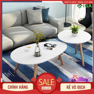 Bộ bàn trà sofa cap cấp chân gỗ sồi