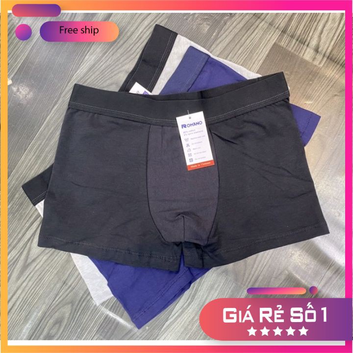 Quần sịp đùi nam⚡ FREE SHIP ⚡Quần lót nam dáng sịp đùi BOXER co giãn 4 chiều - HALLO STORE