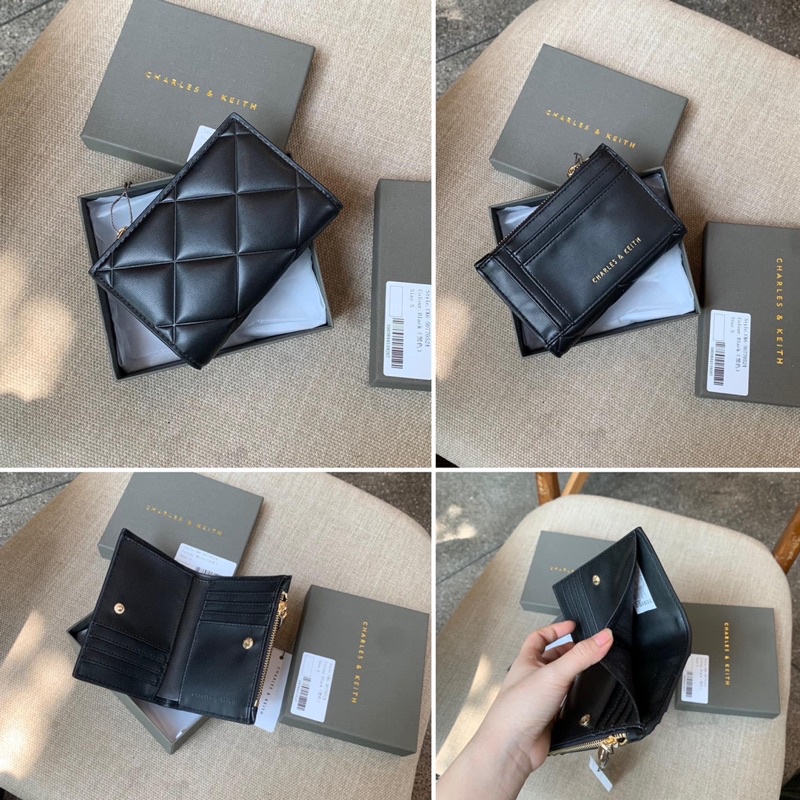 Ví bóp nữ mini gấp đôi trần ô FULL HỘP