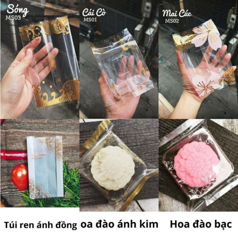 Set khay và túi đựng bánh trung thu