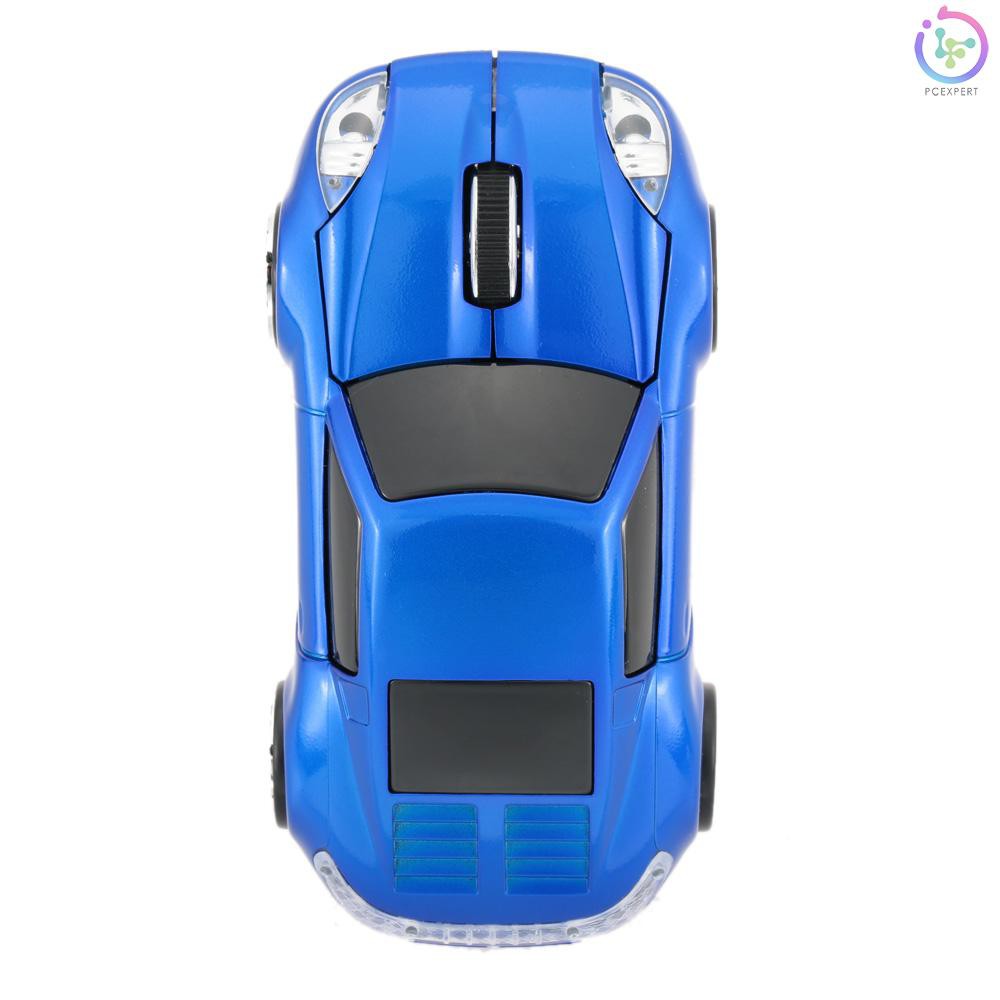PCER♦2.4GHz Wireless Racing Car Shaped Optical USB Mouse/Mice 3D 3 Buttons 1000 DPI/CPI for PC Lapto