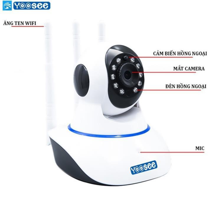Camera 3 râu,Camera yoosee 3 Râu 1080p, Bảo vệ an toàn cho gia đình bạn ✔️ Xả kho giá sốc - uy tin 1 đổi 1 ✔️