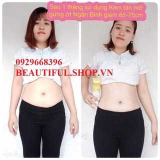 👍[100% Chính Hãng] Kem Tan Mỡ Ngân Bình 150Gr + Tặng Thước Dây + Đánh Bay Mỡ Thừa
