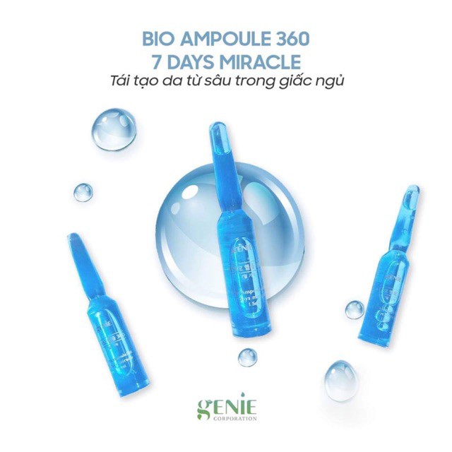 .TẾ BÀO GỐC CHIẾT XUẤT DNA ACIPENSER_PHÔI_THAI_CÁ_TẦM_ĐẠI_DƯƠNG BIO AMPOULE 360 7 DAYS MIRACLE GENIE