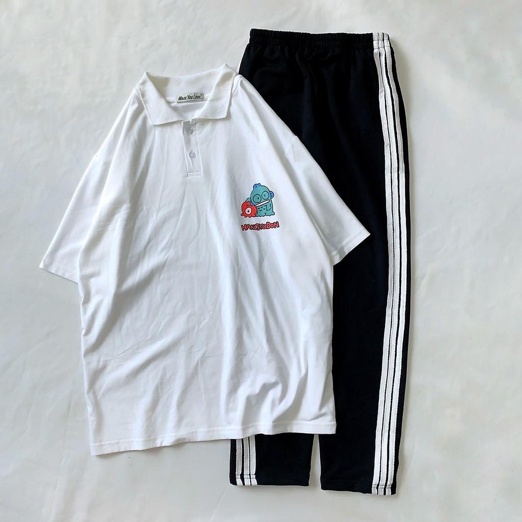 Áo Cổ Trụ Polo Chất Thun Mềm Sang Xịn Mịn In Hình Chú Ếch Buồn Và Bạn  Trẻ Trung  THời Thượng Hóm Hỉnh TTQ0310