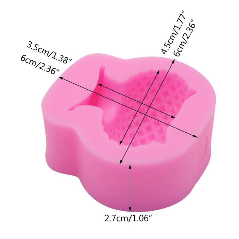 Khuôn Silicone Làm Bánh / Xà Phòng / Nến Hình Chậu Hoa 3D DIY