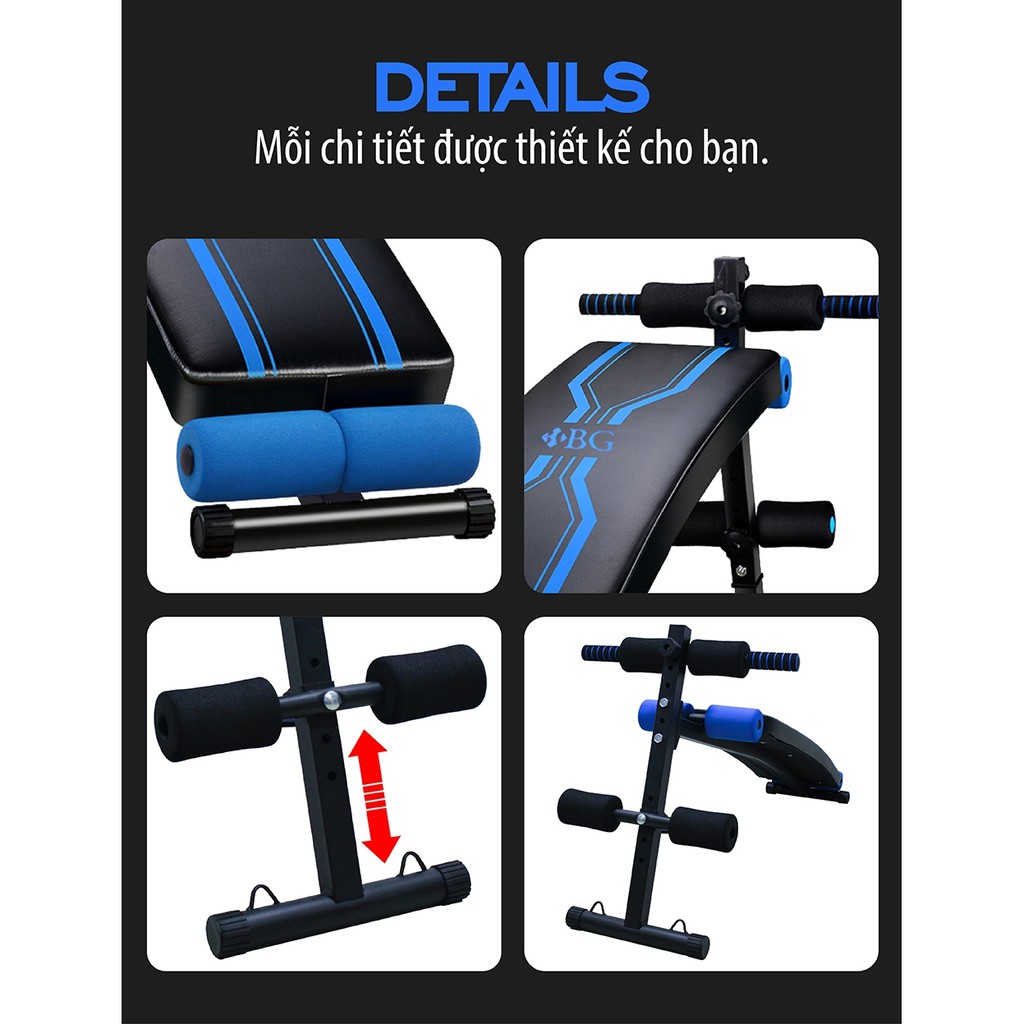 Professionall.gym19 - Ghế tập bụng cong giá rẻ bất ngờ mẫu160A 2023