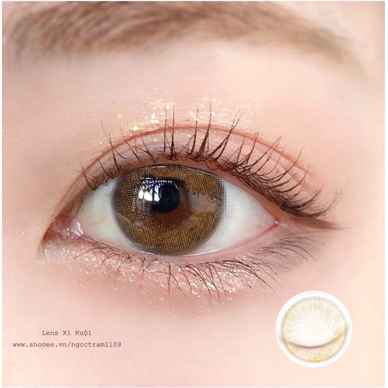 Lens nâu hổ phách Natural 0 độ