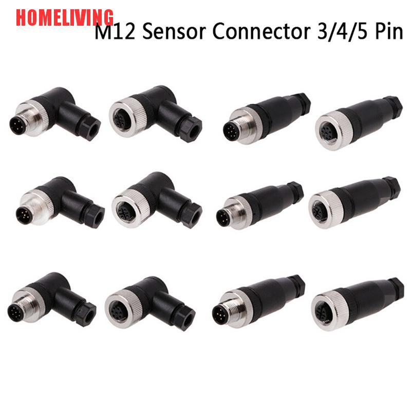 1 Đầu Nối Cảm Biến M12 3 / 4 / 5 Chân Đực / Cái