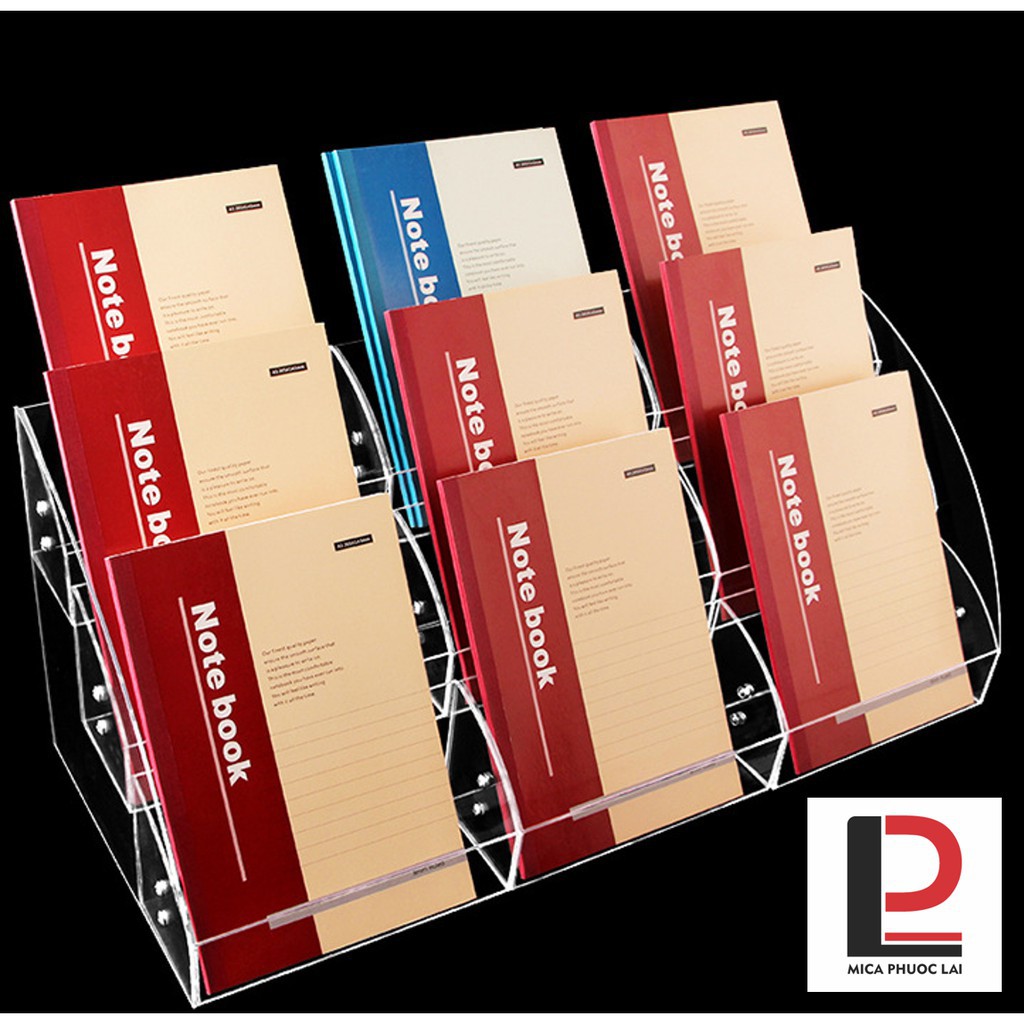 Kệ mica trưng bày 3 tầng/ Giá đỡ acrylic cao cấp