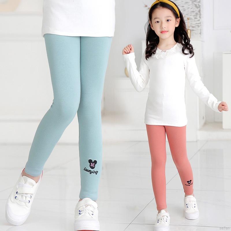 Quần Legging Thêu Hoa Cho Bé Gái 2-11 Tuổi