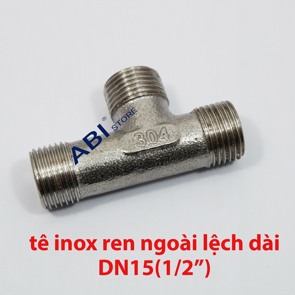 TÊ REN NGOÀI PHI 21 LỆCH INOX ĐÚC ĐẸP, TÊ CHIA NƯỚC BỒN CẦU GIÁ RẺ HÀ NỘI