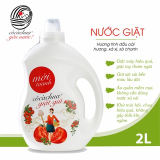 Nước Giặt Cô Cà Chua Mới Toanh Công Nghệ Mới An Toàn Nhẹ Dịu Cho Da 2L