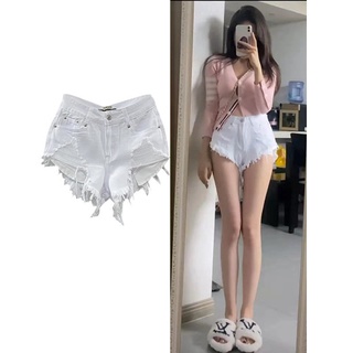 Quần Short Denim Rách Thời Trang Dành Cho Nữ