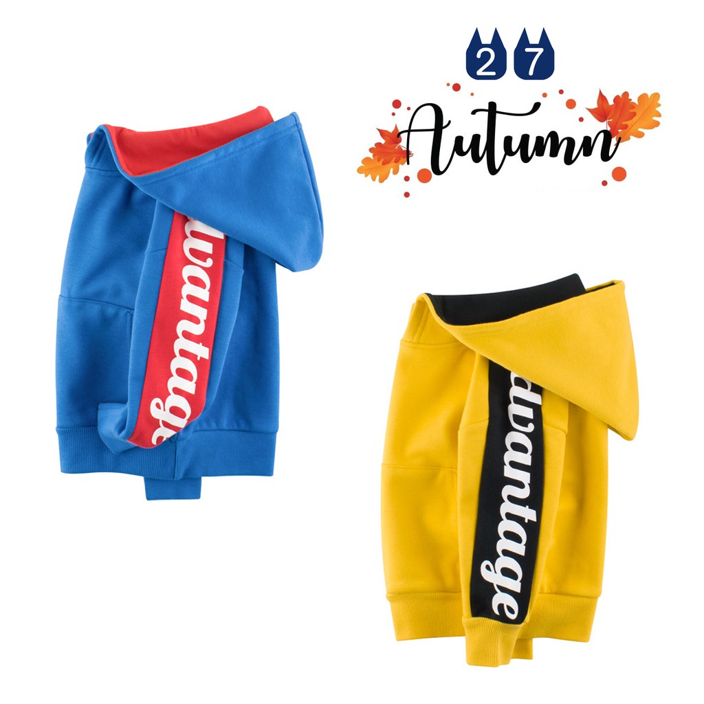 Áo Hoodie bé trai 27KIDS áo nỉ có mũ cho bé họa tiết đáng yêu chất cotton hàng xuất Âu Mỹ