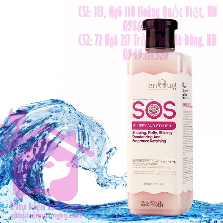 Sữa tắm chó mèo, sữa tắm SOS 530ml - Phụ kiện thú cưng Hà Nội