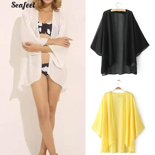 Áo Khoác Đi Biển Boho Hippie Vải Mỏng Xuyên Thấu Cho Nữ | BigBuy360 - bigbuy360.vn