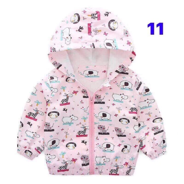 Áo khoác gió bé gái