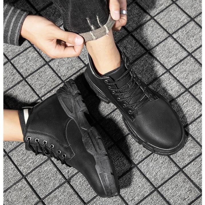 Giày boot nam đen cổ cao [FREESHIP] D851 shop ĐỊCH ĐỊCH chuyên giày boots nam -o97 !