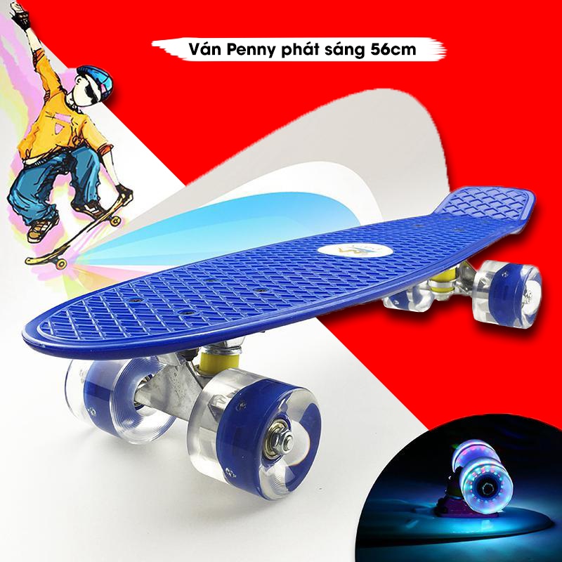 Ván trượt penny KeenStore có đèn led 4 bánh