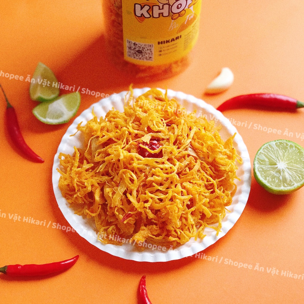 Khô Gà Bơ Tỏi 300g Đồ Ăn Vặt Ngon An Toàn Vệ Sinh Thực Phẩm - Hikari | BigBuy360 - bigbuy360.vn