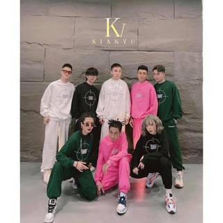 SET ÁO SWEATER KIANVU ĐỊA CẦU TRÒN KÈM QUẦN LEGGING