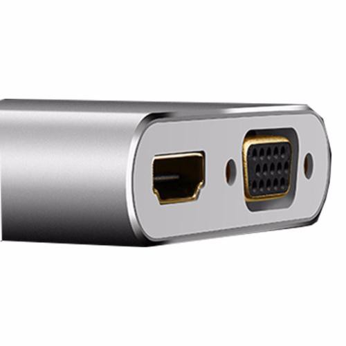 Cáp Chuyển Mini Displayport Sang HDMI + VGA UGREEN 20421 - Thunderbolt To HDMI Và VGA - Hàng Chính Hãng