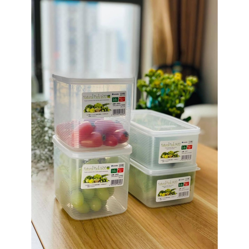 Hộp thực phẩm vuông Inomata Nhật Bản