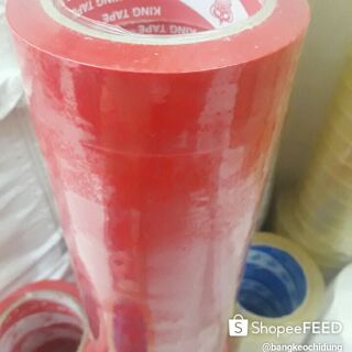 1 CUỘN BĂNG KEO MÀU ĐỎ 3P x 100YA.