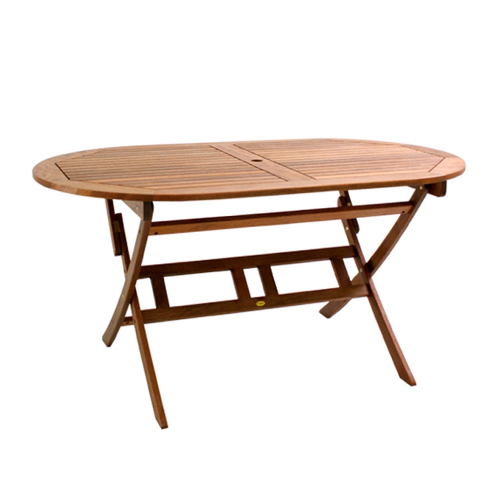 Bàn xếp oval Papua IBIE gỗ dầu