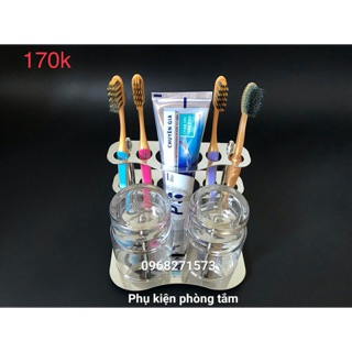 Kệ để bàn chải đánh răng Inox 304 - Kệ để kem đánh răng Inox