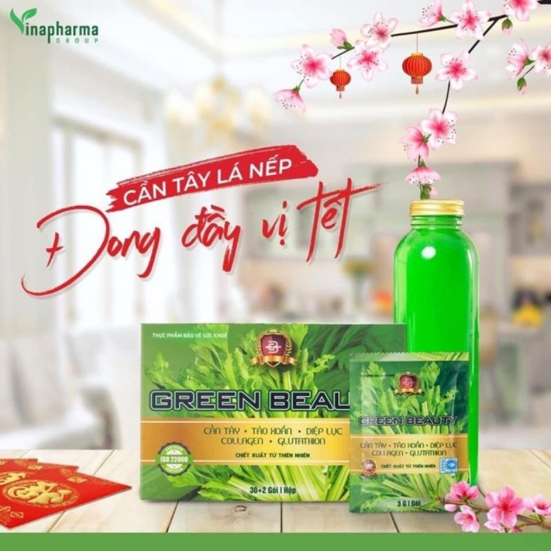 NƯỚC ÉP CẦN TÂY GREEN BEAUTY VỊ LÁ NẾP