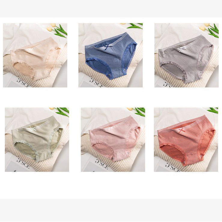 Quần Lót Cotton Caro phối ren nơ kháng khuẩn chất liệu co dãn, thấm hút mồ hôi - Wexuu Design QC03