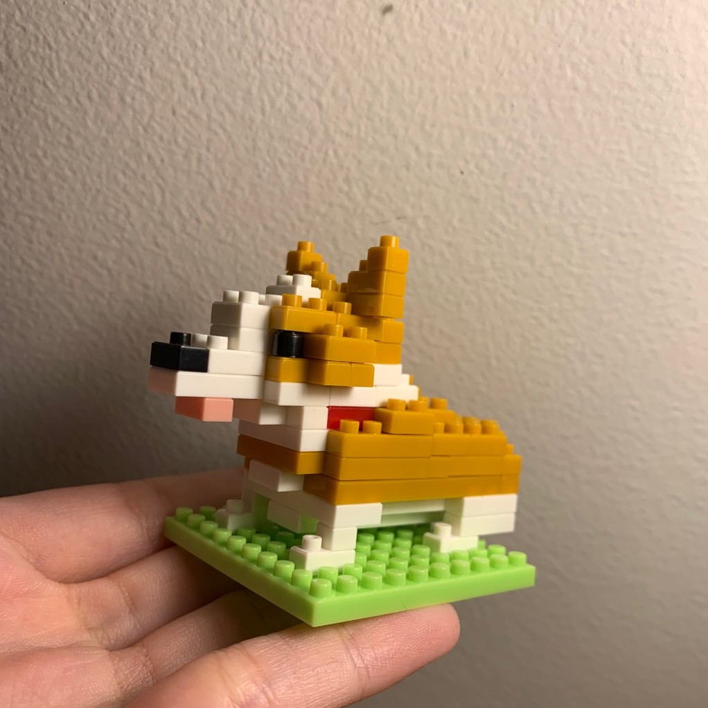 Bộ Đồ Chơi Lắp Ráp Lego Hình Chú Chó Corgi Dễ Thương