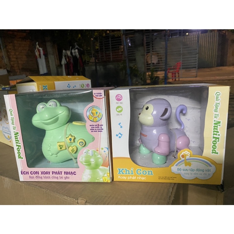ẾCH CON XOAY PHÁT NHẠC NUTI Hoặc Khỉ Con
