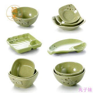 Bát Nhựa Melamine A5 Họa Tiết Hoa Cúc Xinh Xắn Tiện Dụng