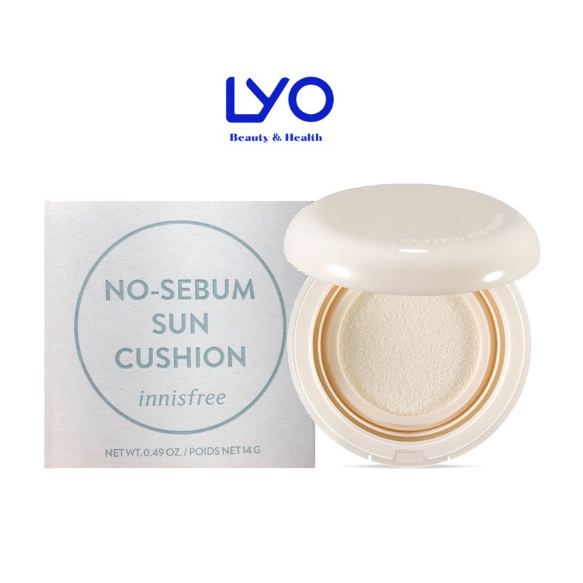 Phấn Nước Kiềm Dầu Innisfree No Sebum Sun Cushion SPF 50+ 14g