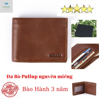 Ví Nam Ngang, Ví Da Bò Cao Cấp Thời Trang Lịch Lãm Hadada - BẢO HÀNH 12 THÁNG