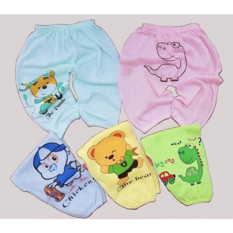 Quần đùi chục thun lạnh bé trai bé gái nhiều hoạ tiết màu sắc dễ thương