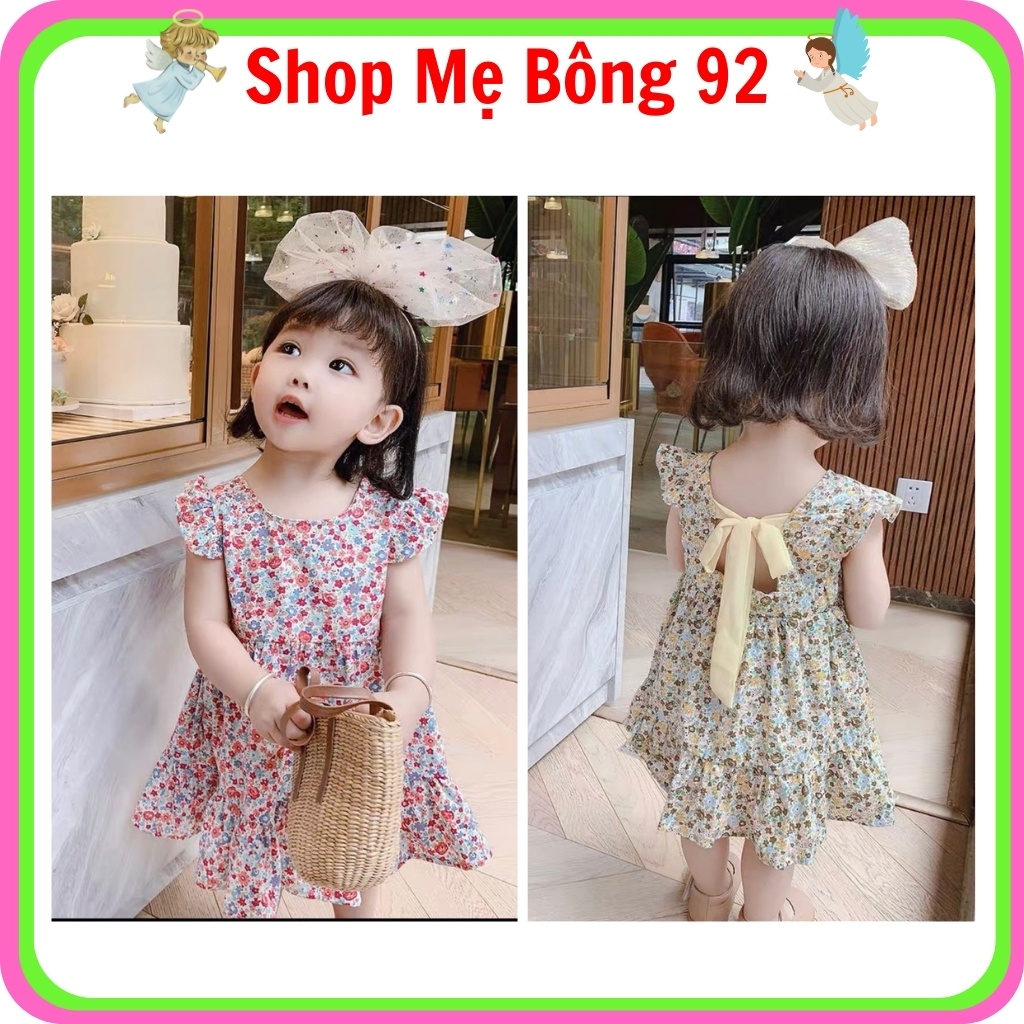 Váy Hoa Nhí Thắt Nơ Mùa Hè Bé Gái VB2165 – Shop Mẹ Bông 92