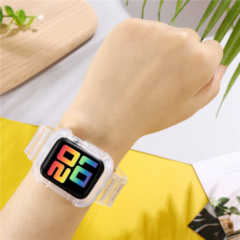 Dây Đeo Đồng Hồ Thông Minh Lykry Chất Liệu Silicon  Nhiều Kích Thước Và Màu Sắc Tùy Chọn Cho Apple Watch Series 6/5/4