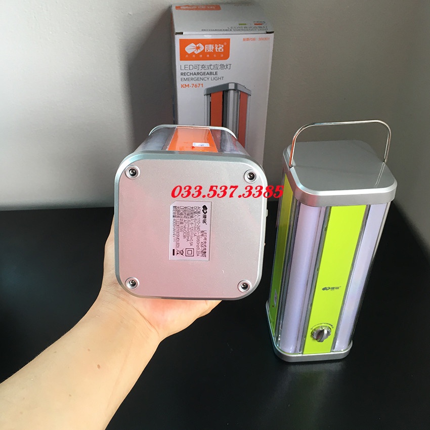 Đèn cầm tay siêu sáng, đèn pin siêu sáng KM 7671 vỏ nhựa ABS độ bền cao