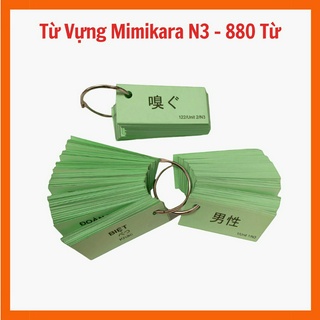 Flashcard từ vựng tiếng nhật mimikara n3 - 880 từ vựng - thẻ học từ vựng mimikara n3