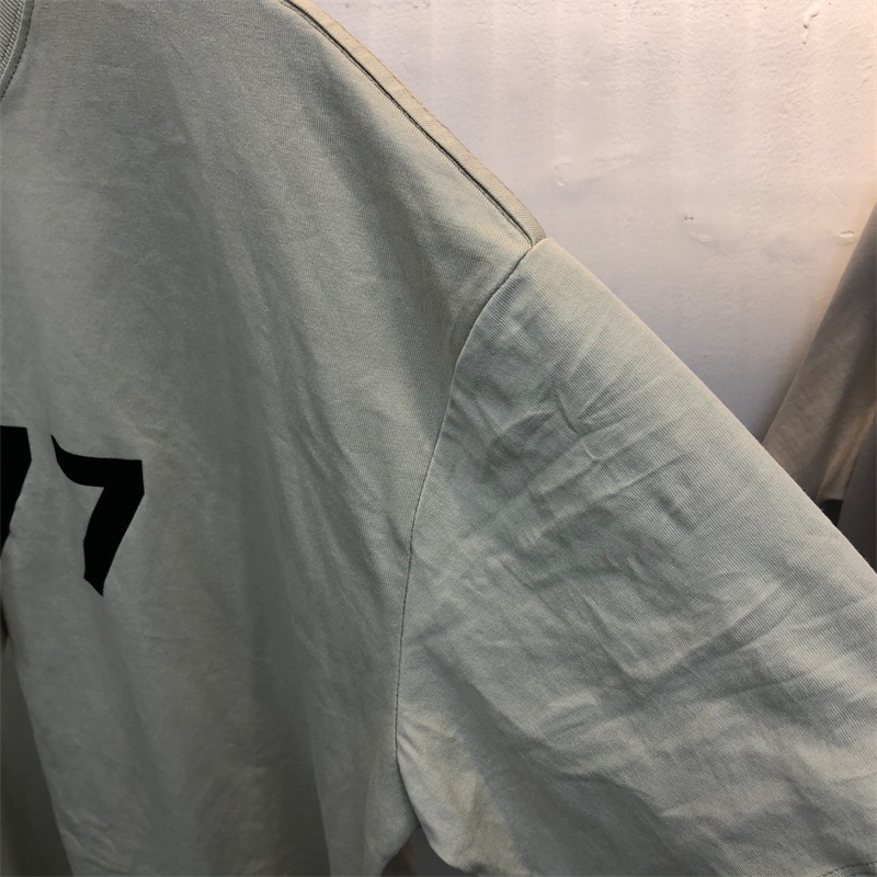 Áo Thun Cotton Tay Ngắn Cổ Tròn In Họa Tiết 1977 Thời Trang Unisex