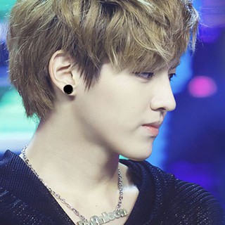 Bông tai hít nam châm tròn đen