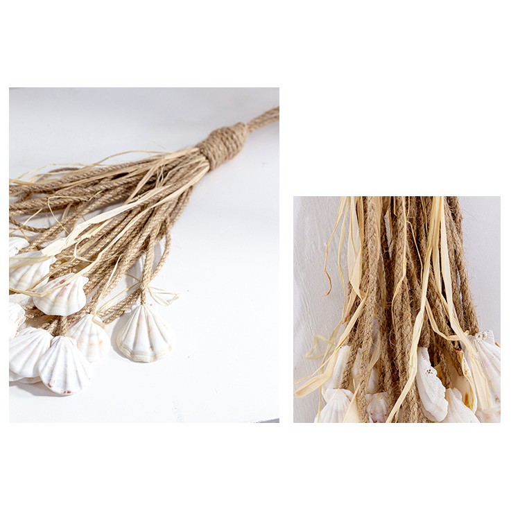 Chùm dây treo 30 vỏ ốc trang trí - Decor đồ trang trí theo phong cách biển Địa Trung Hải