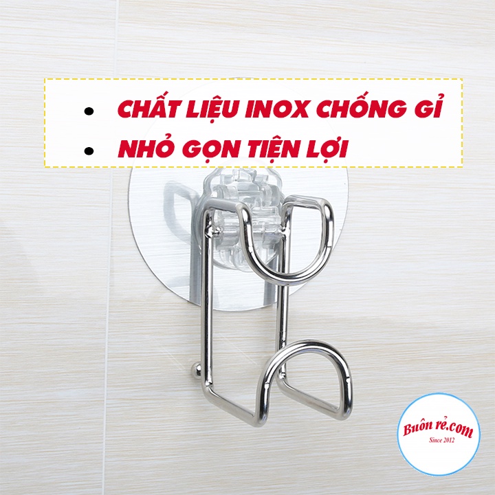 Móc gài chậu, rổ, đồ dùng nhà bếp bằng inox _ Móc treo thau, chậu hình chữ L br01422