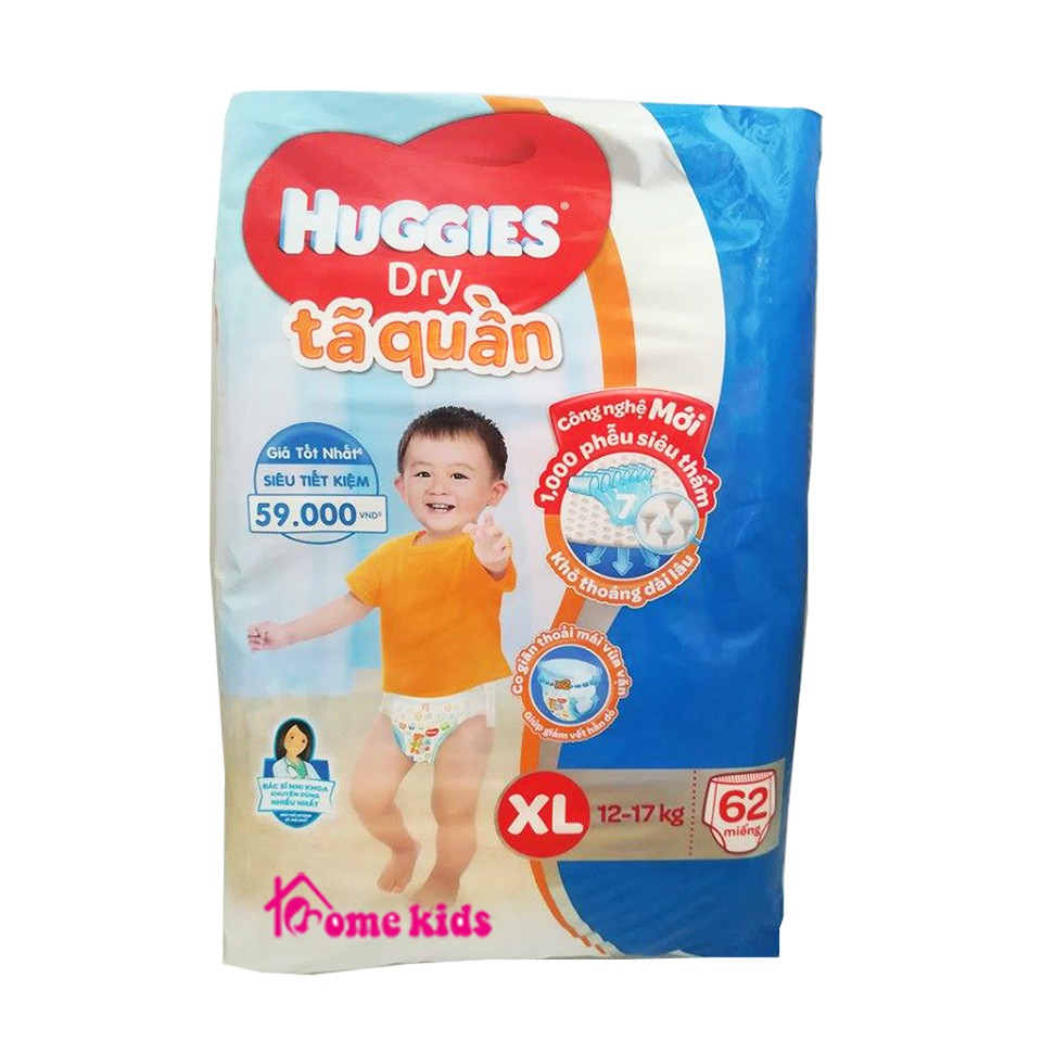 Bỉm quần Huggies M74 (6-11kg), L68 (9-14kg), XL62